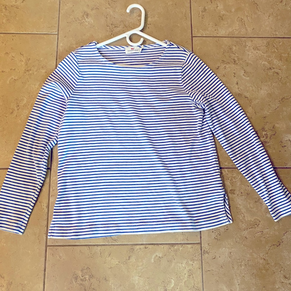 Vineyard Vines Nautical Striped Long Sleeve Shirt